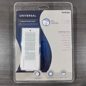Harbor Breeze Universal Ceiling Fan Remote Control White 40837 0745359 SEALED